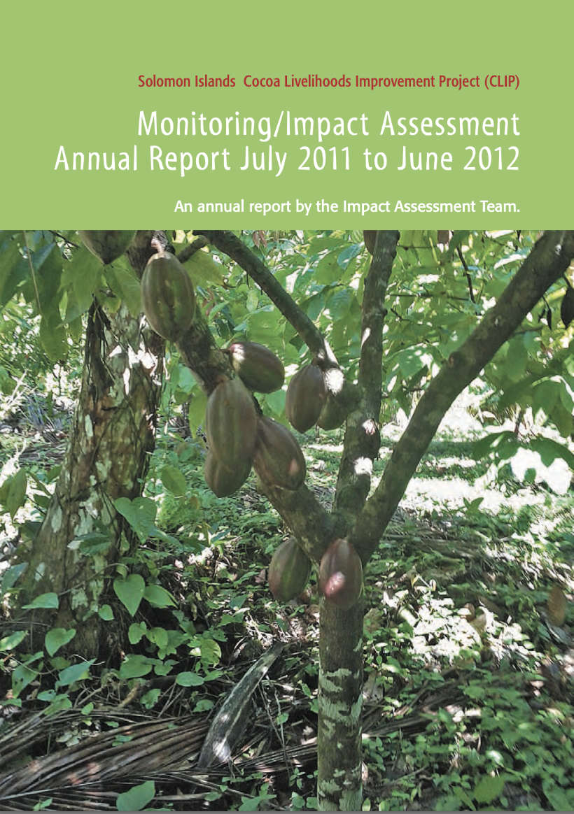 Monitoring/Impact assessment cover