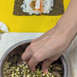 Spicy Veggie Sushi Rolls with Mung Bean Sprouts EXTRA if there i