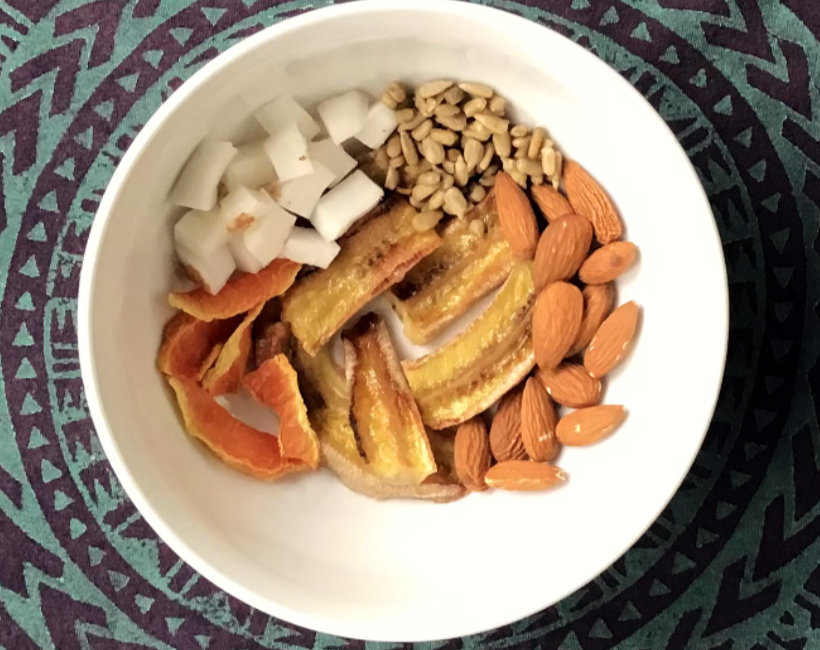 dried seeds and fruit
