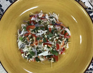 vegie sprout pancit salad