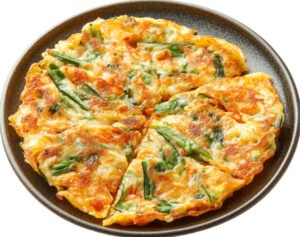 Omelet with greens