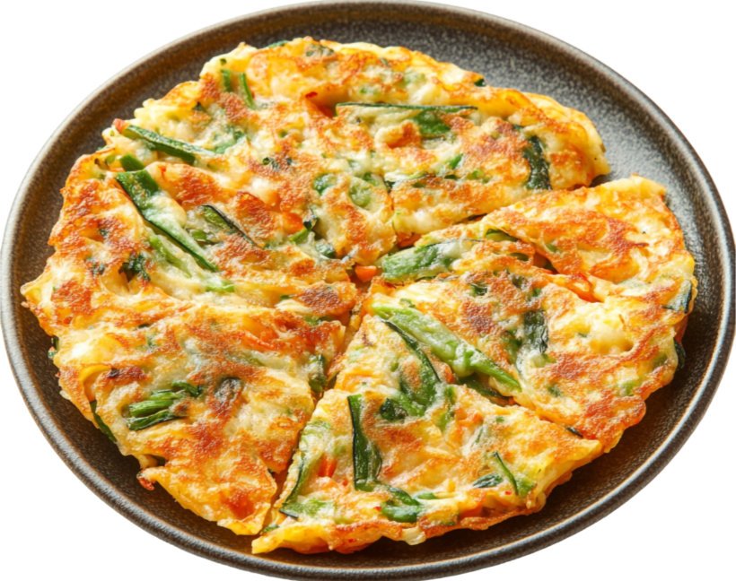 Omelet with greens
